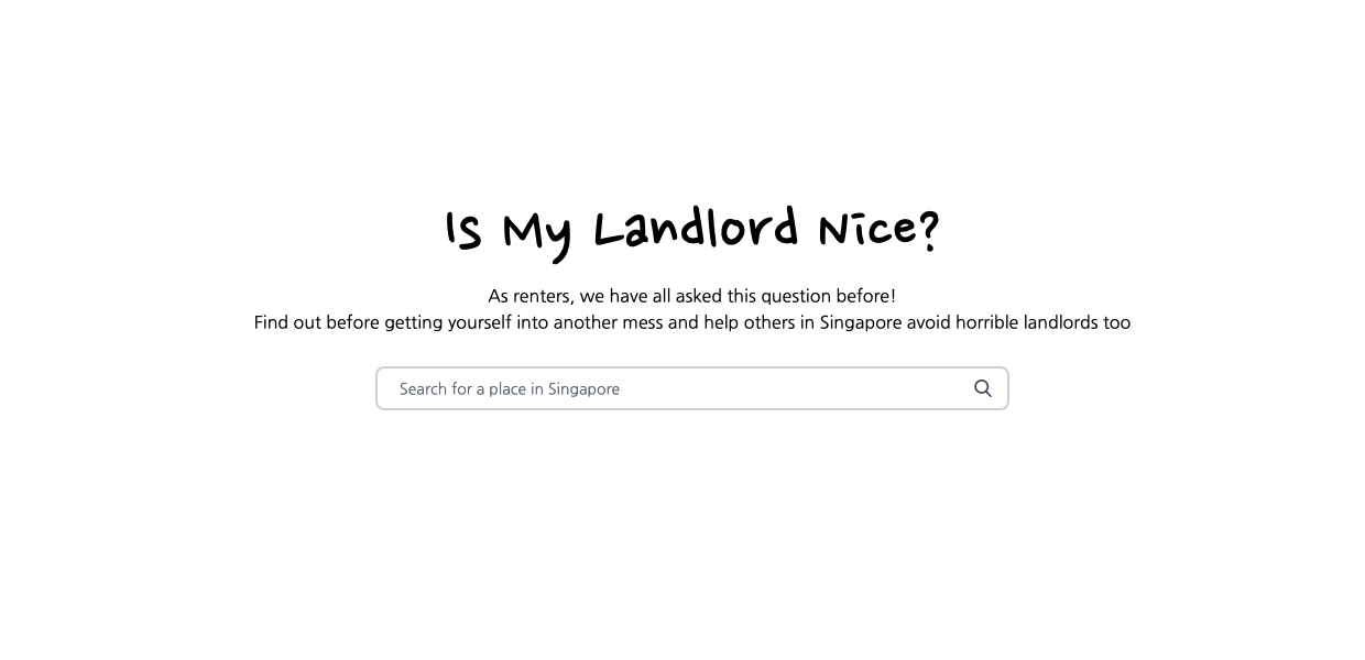 Is my landlord nice application